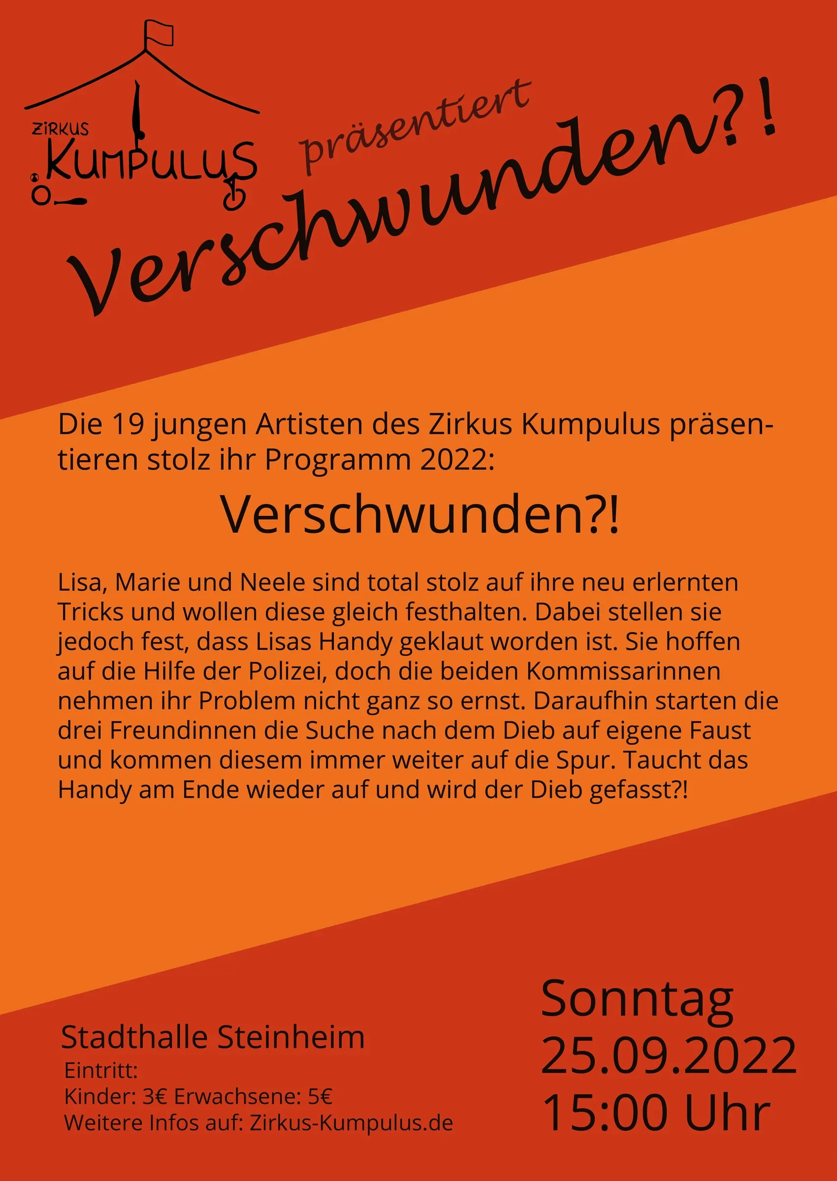 Plakat „Verschwunden?!", Rückseite (Text siehe links)