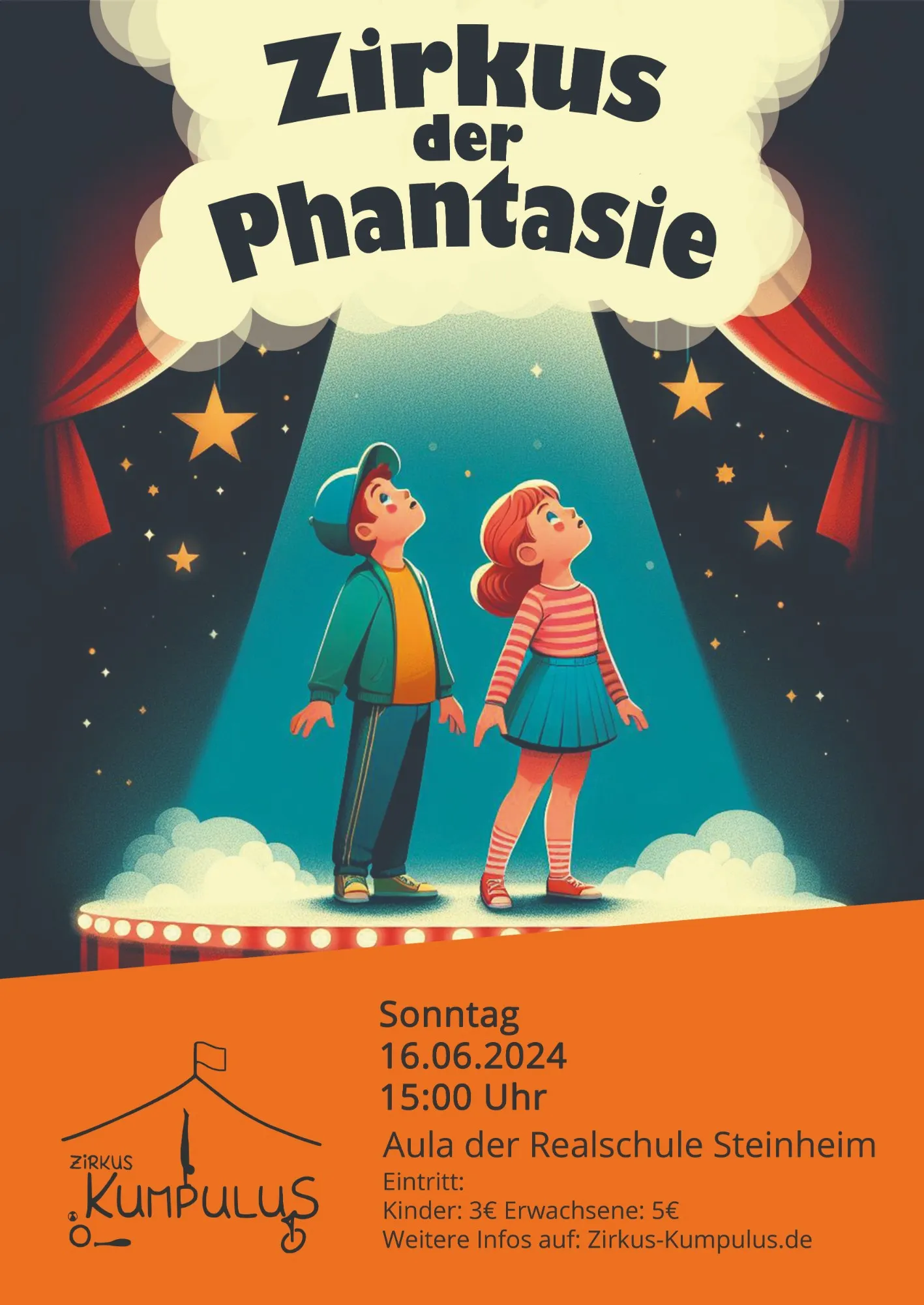 Plakat „Zirkus der Phantasie", Vorderseite
